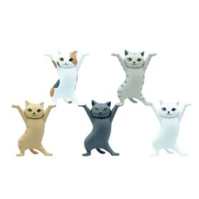 5pcs Cat Ornaments; Funny Cat Pen Holder; Toy