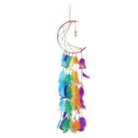 1pc Colorful Dream Catcher; Creative Bead Moon Dreamcatcher For Wall Hanging Decor Home Decoration Festival