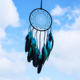 1pc Feather Dream Catcher For Bedroom; Patterned Decor Hollow Boho Wall Hanging; Handmade Dreamcatcher