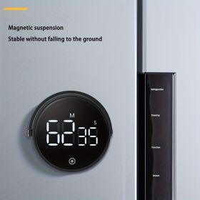 Timer, Large LED Magnetic Countdown , Precise Timing For Cooking, Work, Study And Fitness(Black)