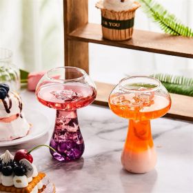 2pcs, Stylish Mushroom Cocktail Glasses for Wine and Champagne