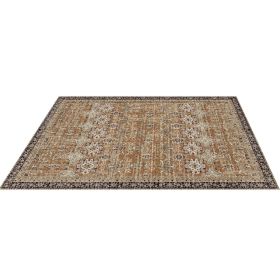 Area Rug, 7.5 x 9.5 ft Large Washable Rug, Non-Slip and Tear-Resistant Soft Carpet, Pet & Child Friendly Vintage Area Rugs