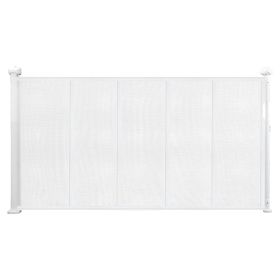Retractable Baby Gate, 34 inch Tall, Extends up to 55 inch Wide, Retractable Gate for Kids or Pets, Mesh Material