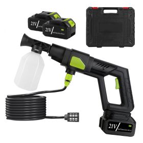 1Set Cordless Pressure Washer Portable Electric Power Washer High Pressure Water Sprayer 435PSI Car Washer Cleaner With 6 In 1 Nozzle Foam Bottle (Option: 1Set)