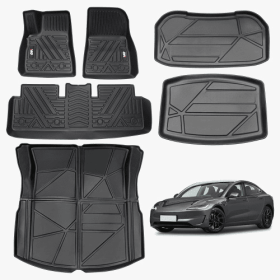 TPE Floor Mat For Tesla Model 3 2023-2025 (Option: Black)