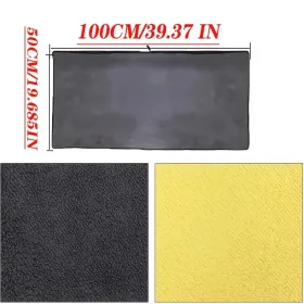 Thickened Coral Velvet Microfiber Car Wash Towel - Instant Absorption & Quick-Dry, Scratch-Free For All Cars, High-Quality Non-Woven Fabric, Rein (Option: 19693937inch)