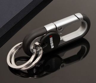 Meida Men's Car Keychain Solid Metal Waist Hanging (Option: 3746Black)