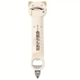 4-in-1 And 5-in-1 Can Openers And Bottle Openers, Suitable For Seniors With Arthritis And Hand Weakness, Multifunctional Retractable Magnetic (Option: Beige)