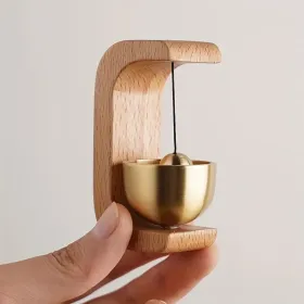 Magnetic Door Chime Bell, Wooden Shopkeepers Bell For Door Opening - Ding Ding Sound (Option: Wood)